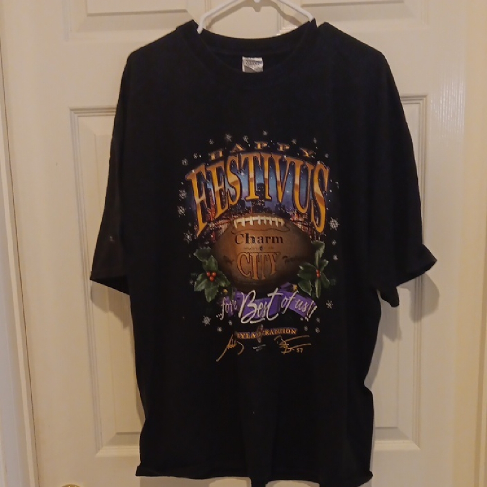 Vintage Black Festivus Graphic T-Shirt